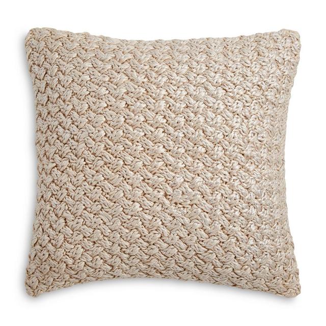 Michael Aram Iris Metallic Knit Decorative Pillow, 18" x 18"
