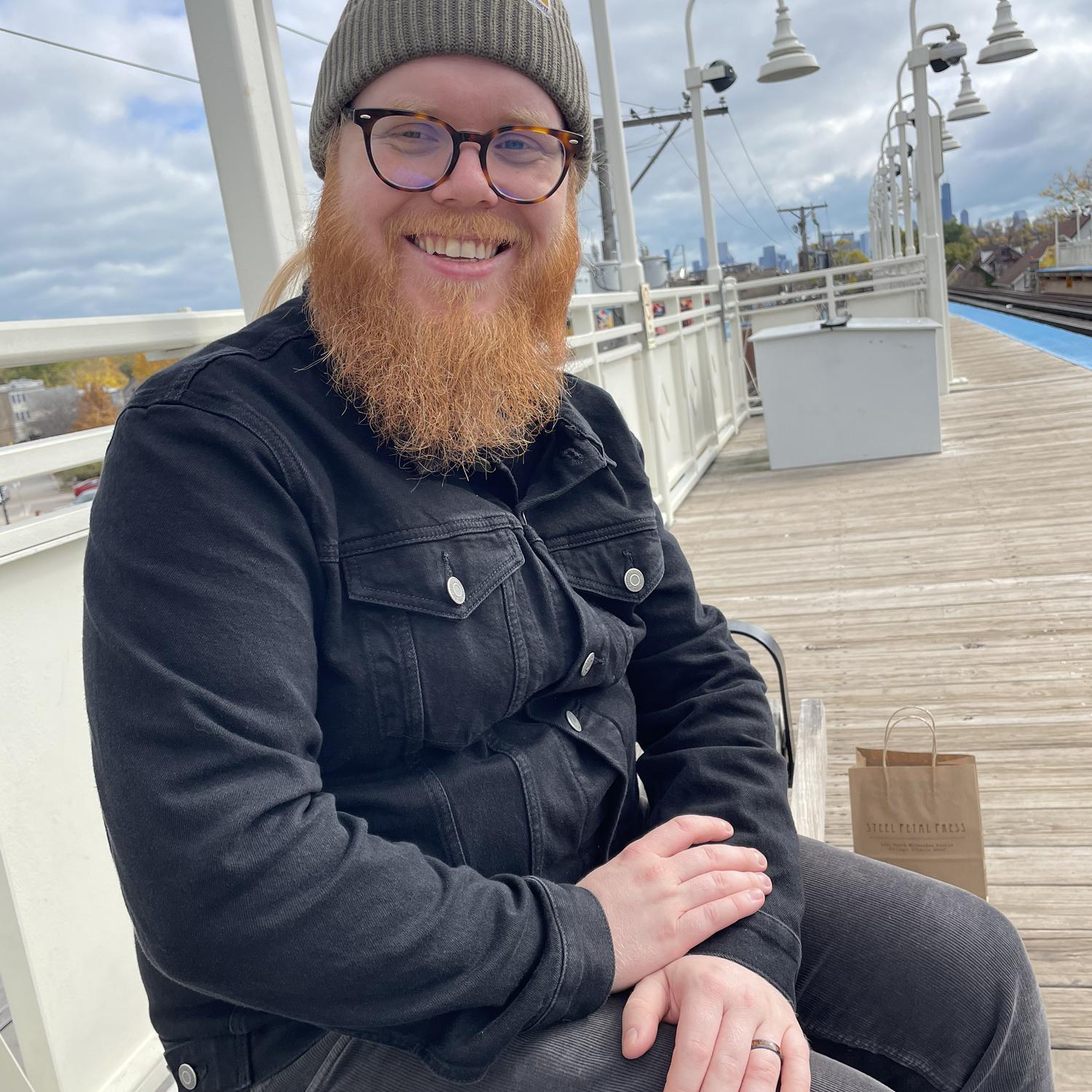 Chicago, after Patrick got his engagement ring, October 2023