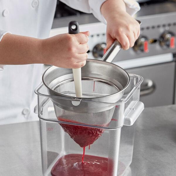 Choice 8" Stainless Steel Bouillon / Chinois Strainer
