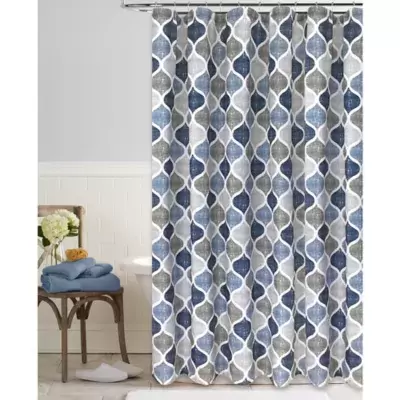 Priya 72-Inch Square Shower Curtain in Grey