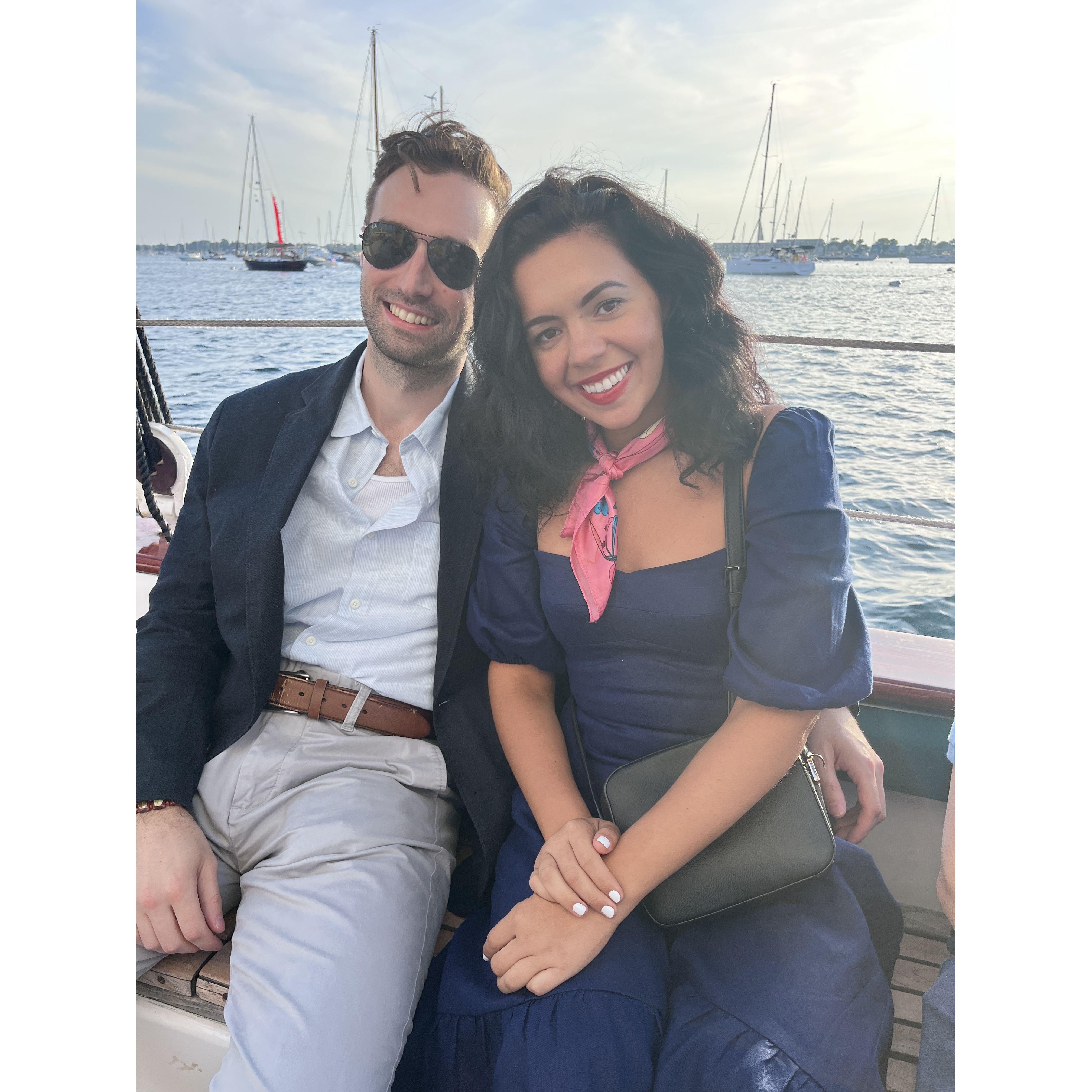 Lookin' like aristocrats on a boat or whateva