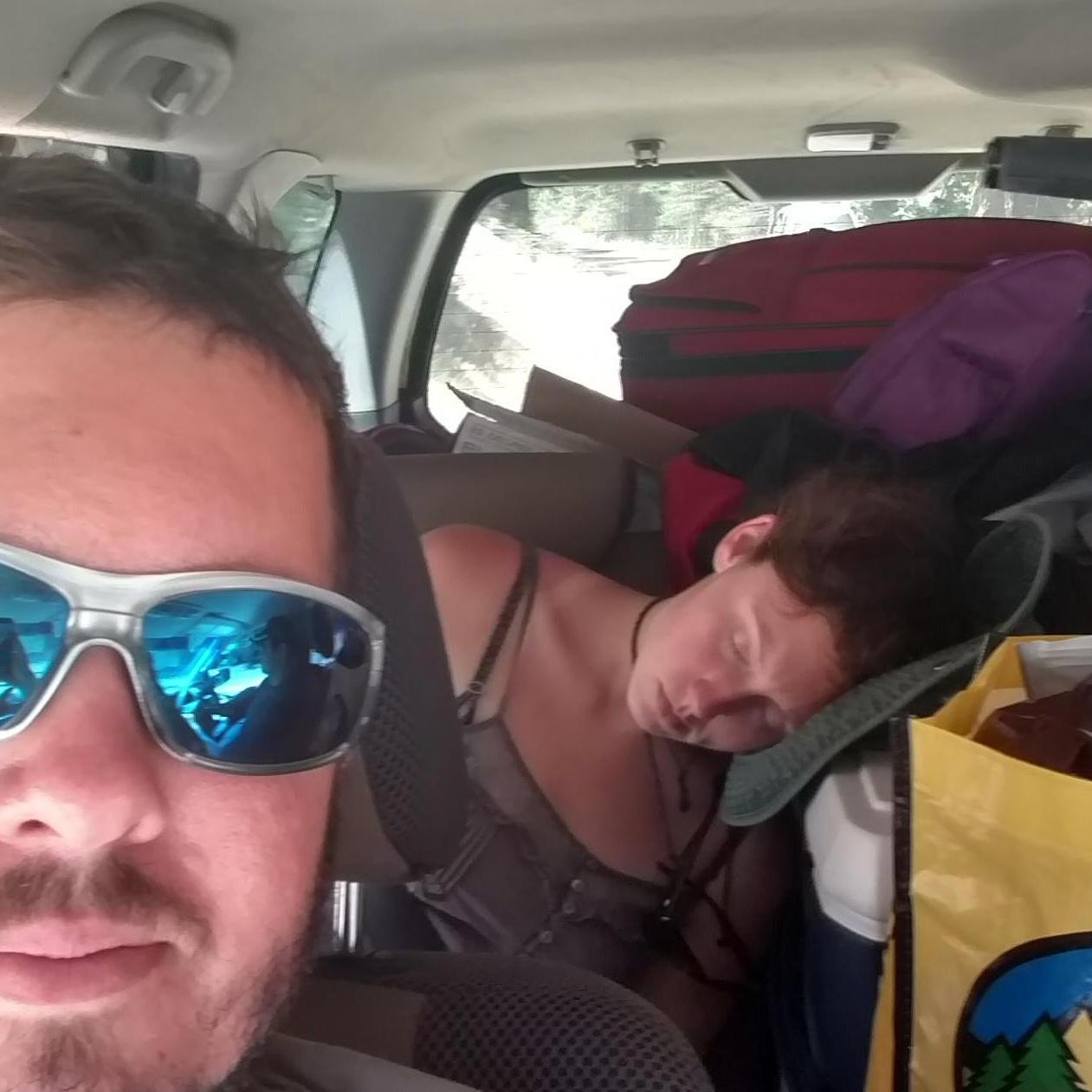 caught taking a nap during our camping trip in Kings Canyon
