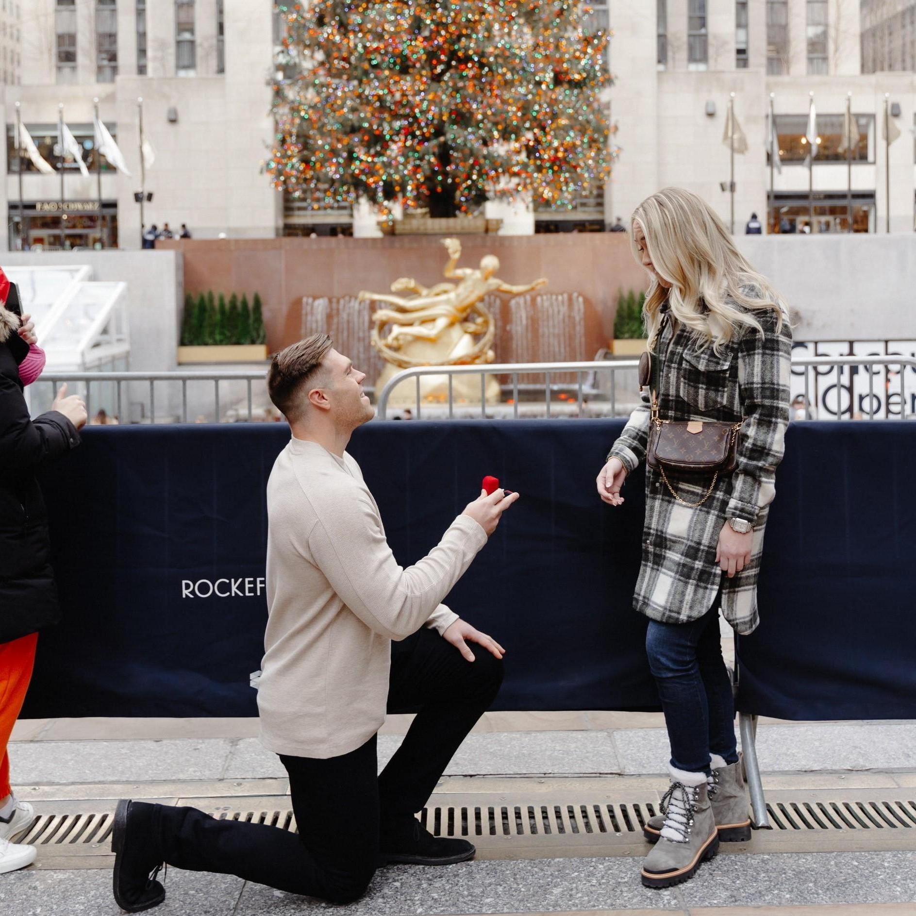 December 17, 2021 - Jack pulled off the surprise of a lifetime by proposing at the Rockefeller tree!