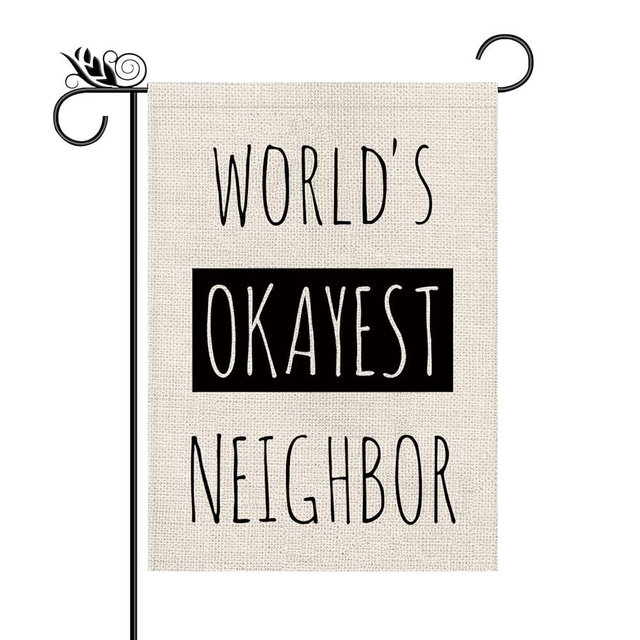 Funny Garden Flag Vertical Double Sided Outdoor Indoor Decor Holiday Burlap Yard Sign Flags 12.5 x 18 Inch