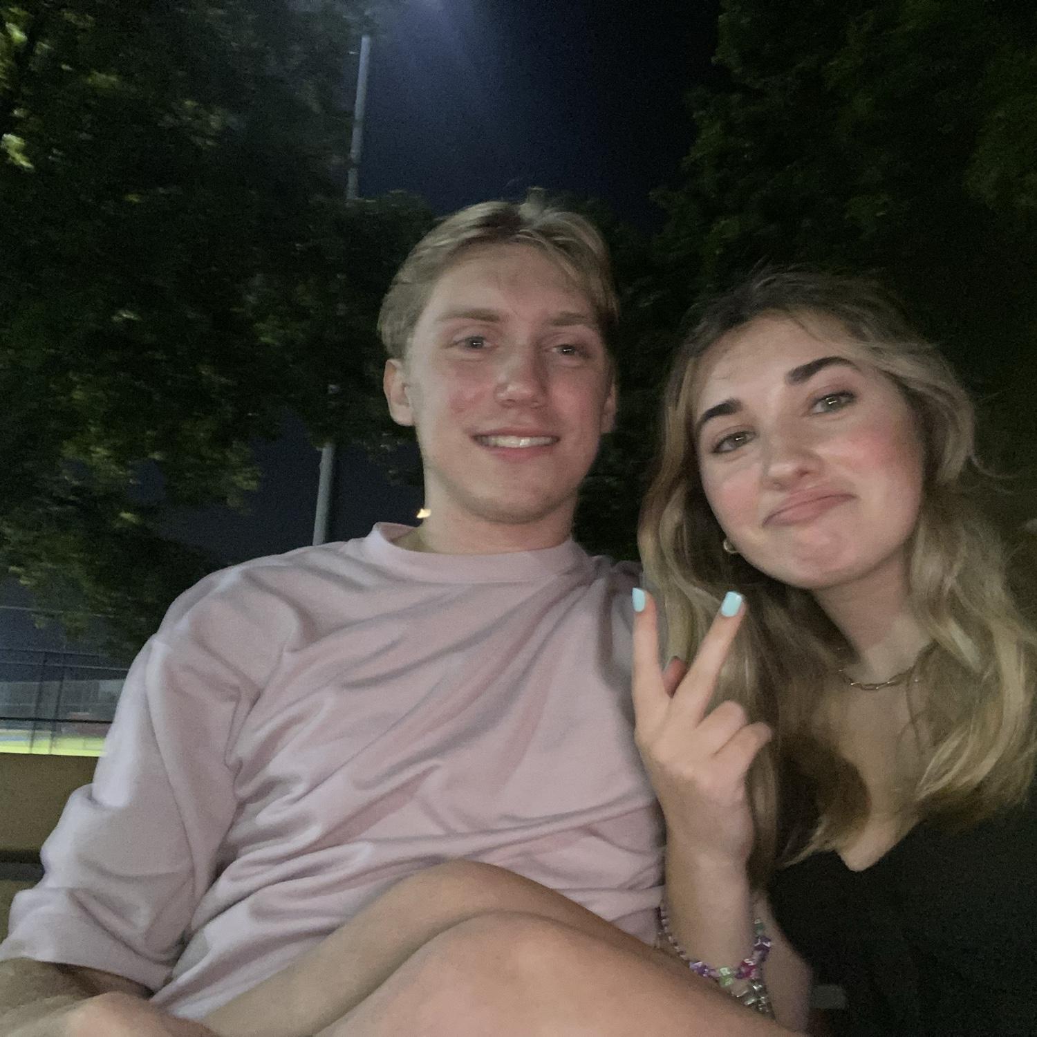Our first picture together that we took on our second date! We went to Eisenhower park and went mini golfing.