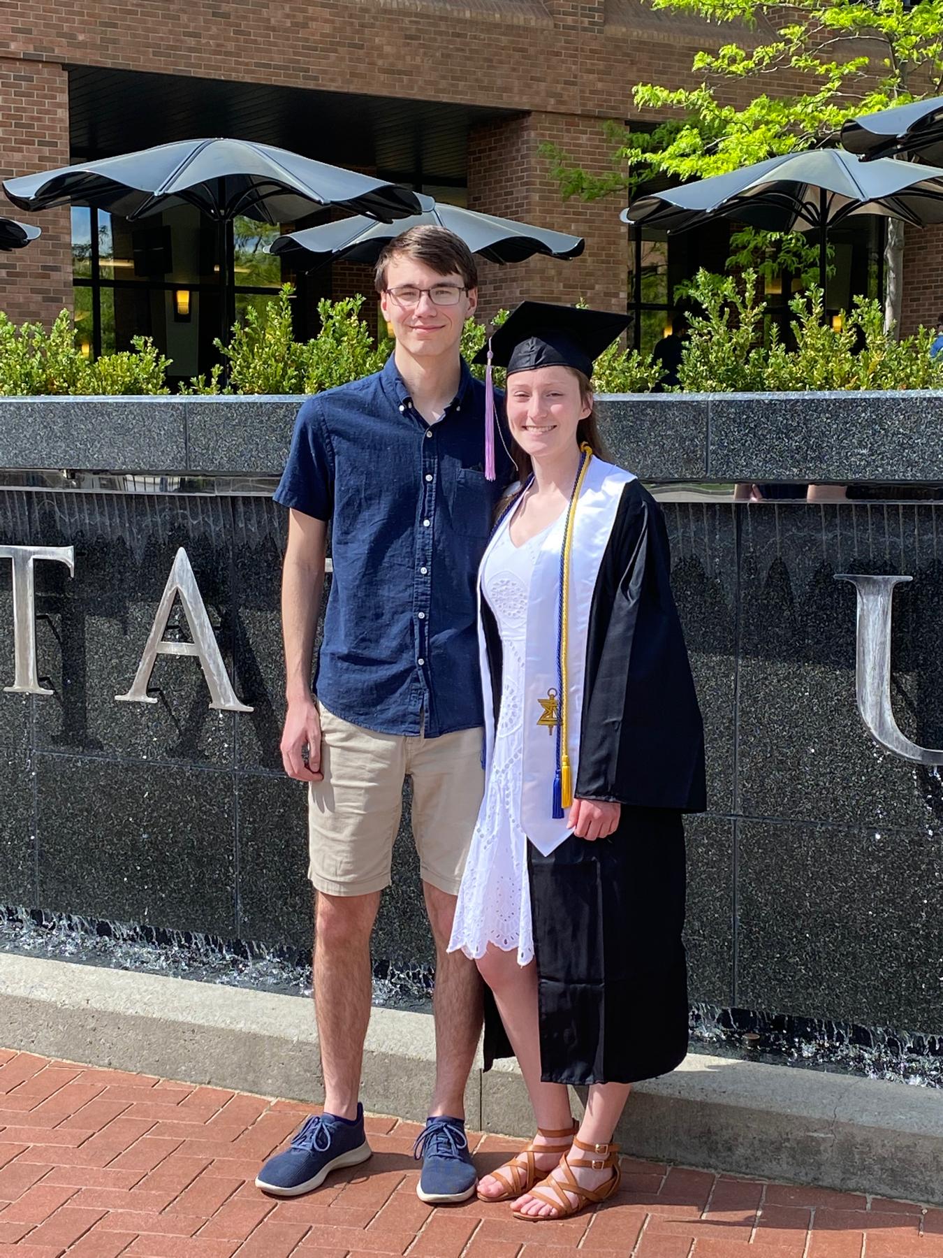 Emily's graduation from Kent State University in May of 2022.