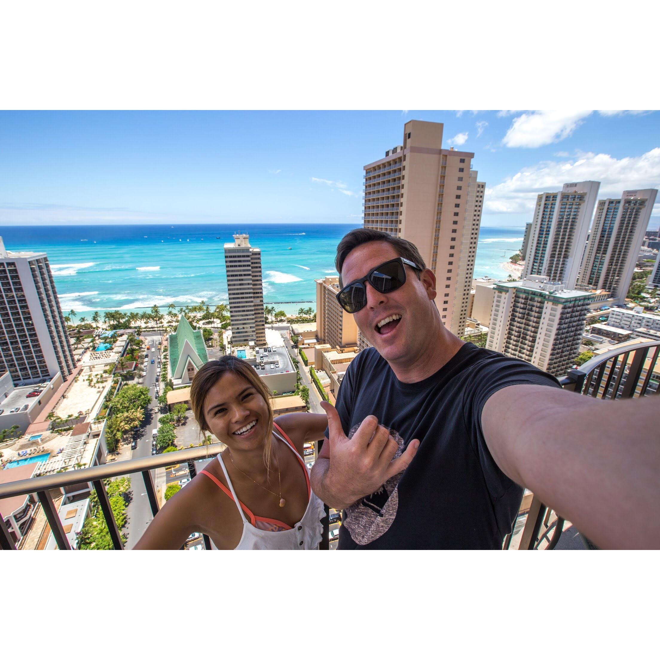 Ambers 26th birthday view over Waikiki