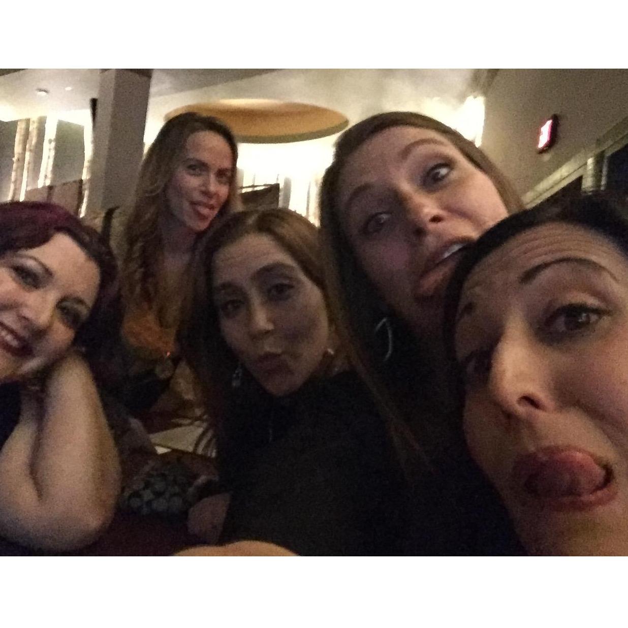 Silly times at the bachelorette party.