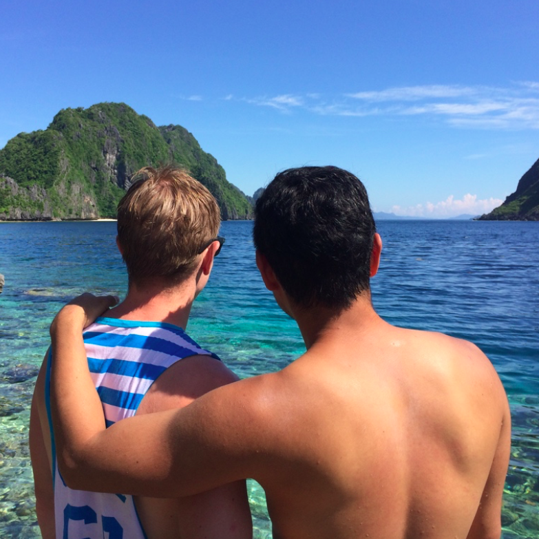 Beach camping in El Nido, Philippines