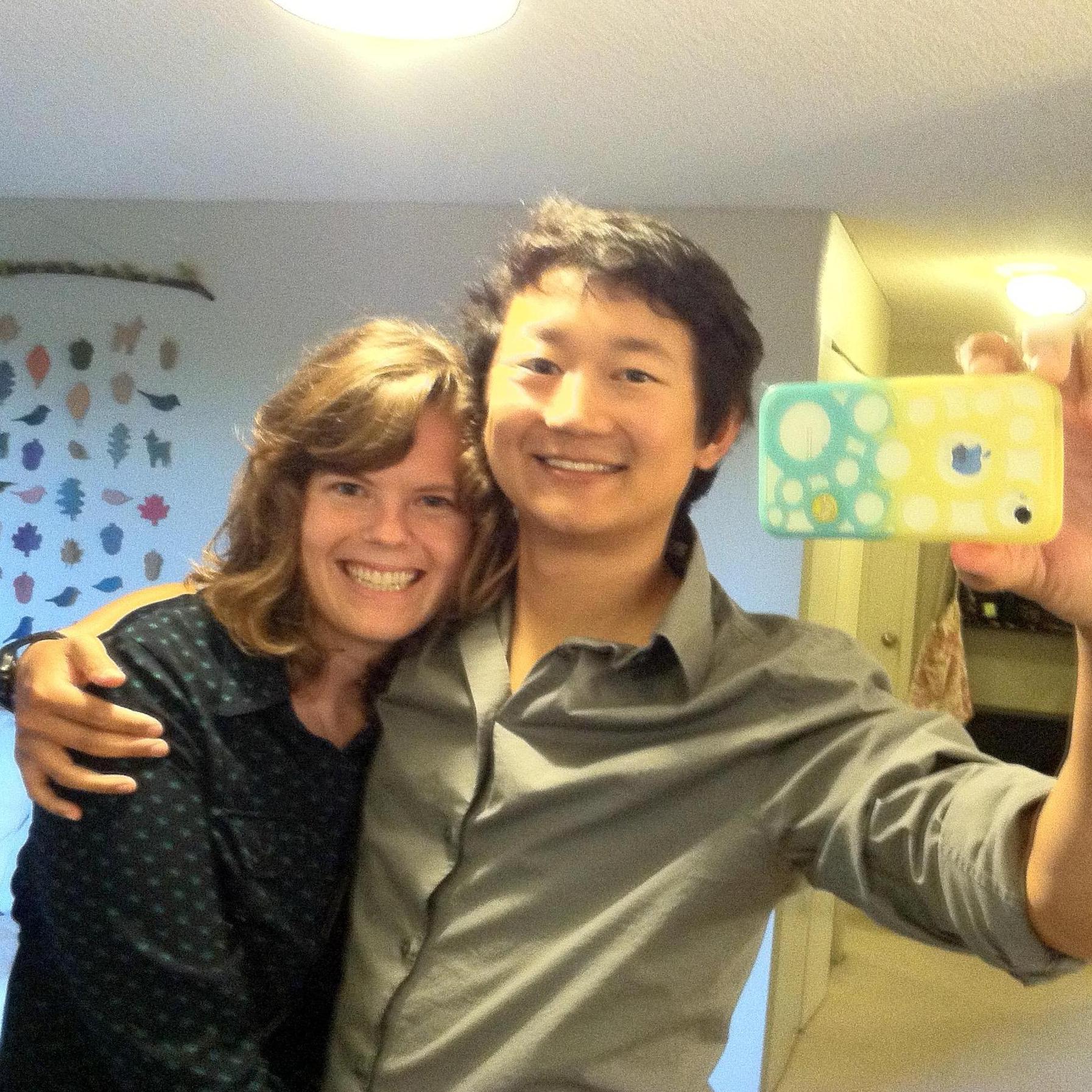 Our first apartment in Tumwater, Washington. Don't we look so young?!?!