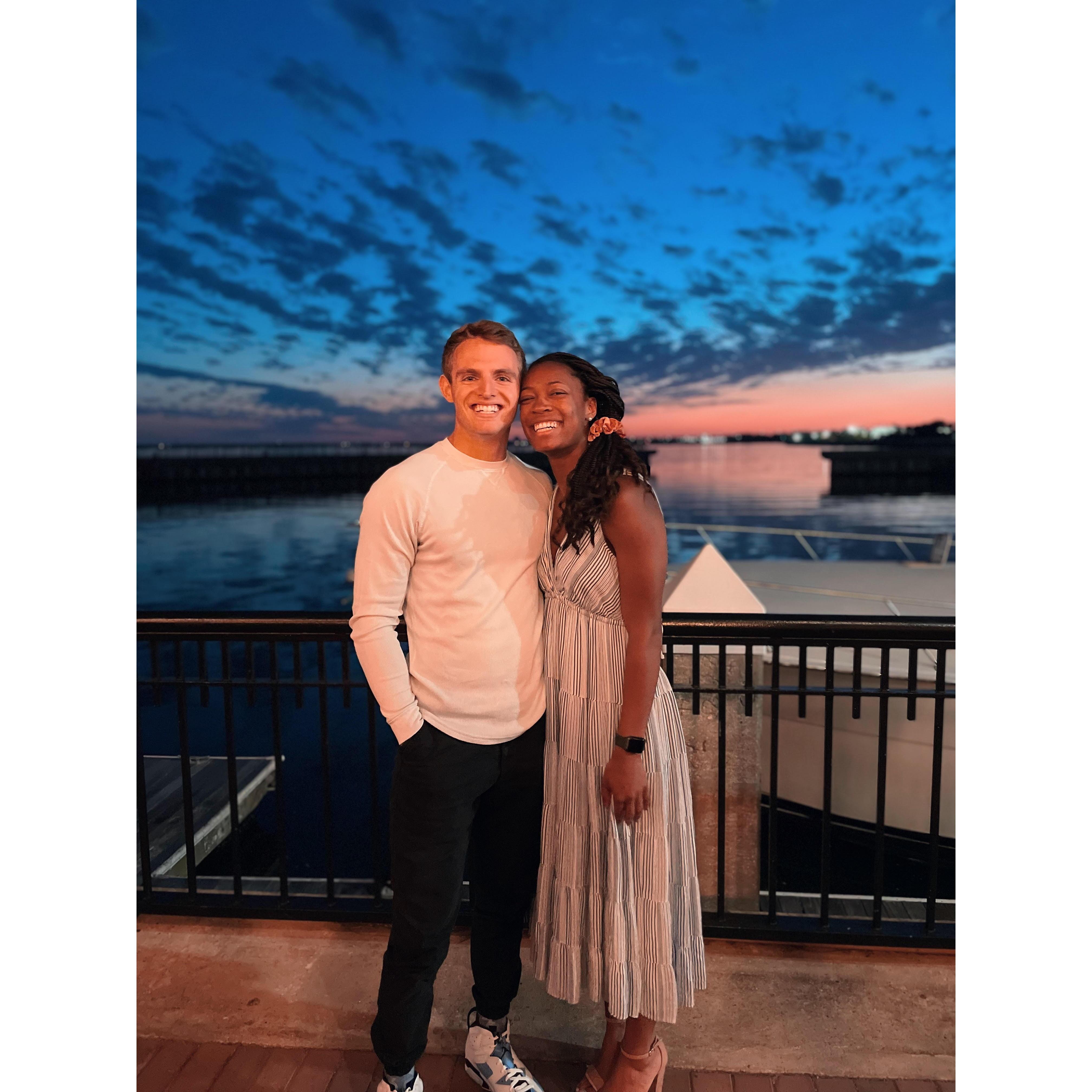 Evan's favorite photo of us, on his birthday in 2022
