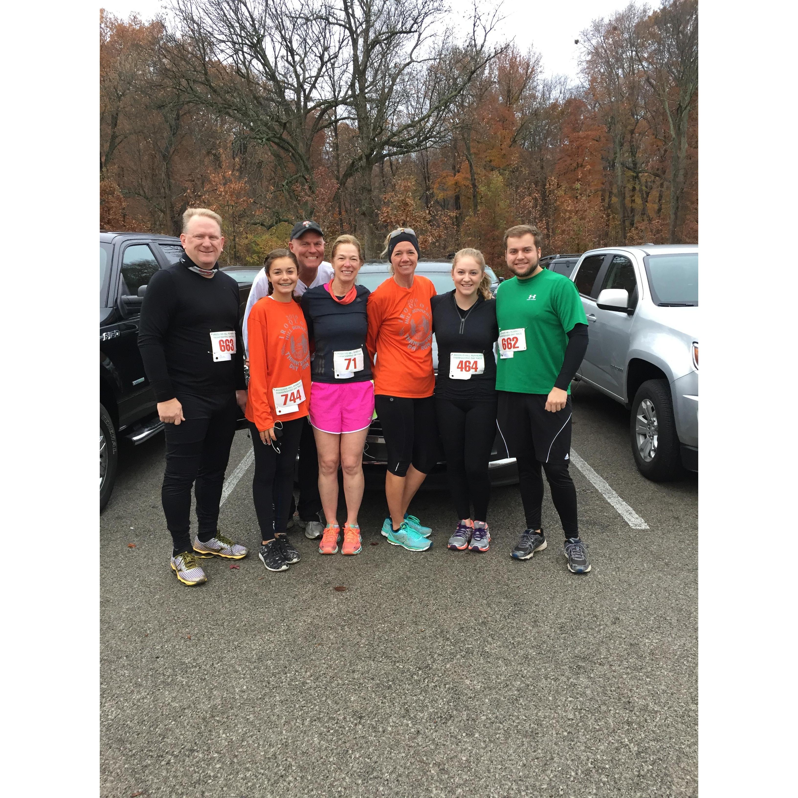 November 2016 - the first and last time Stephen ran the Thanksgiving Day 5 Mile Run
