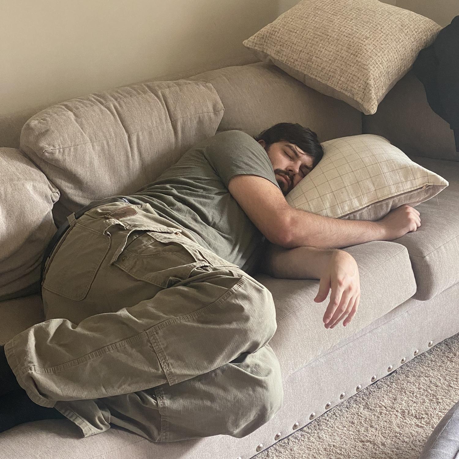 Moving Day nap time, July 2023