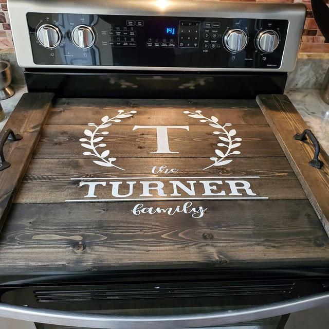 Hand Made Custom Stove Top Cover - noodle...