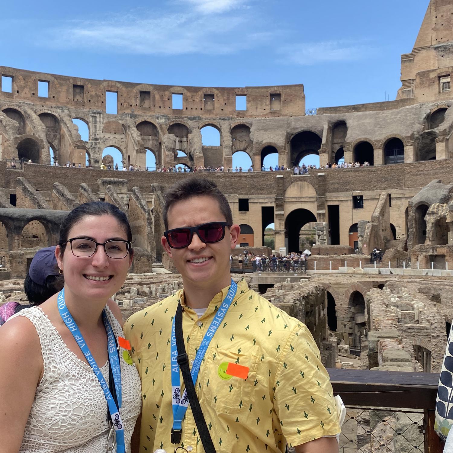 Touring the Colosseum, July 2022