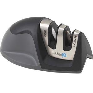 KitchenIQ 50009 Edge Grip 2-Stage Knife Sharpener, Black