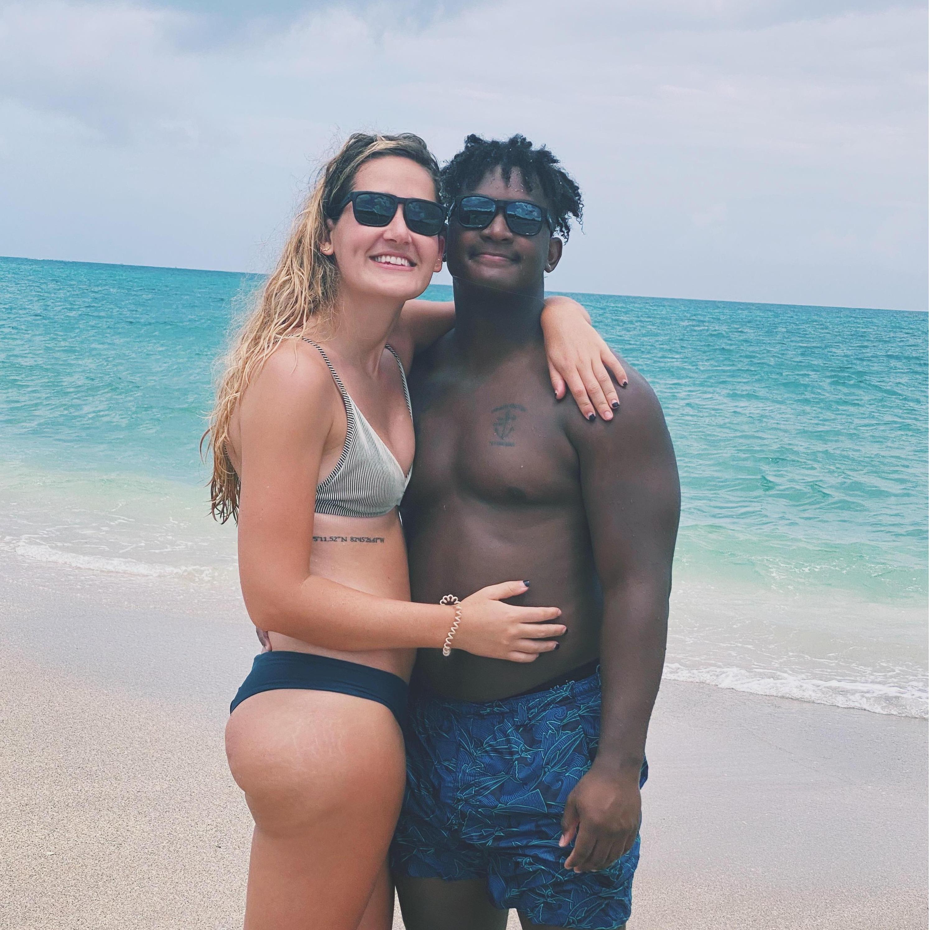 when we realized we have very different definitions of "the perfect beach day"