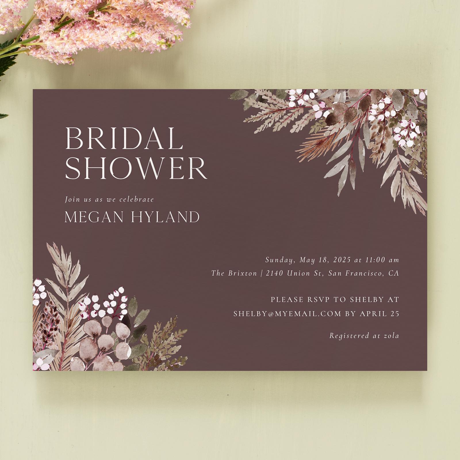 Zola Wedding & Bridal Shower Invitations Winslow Landscape