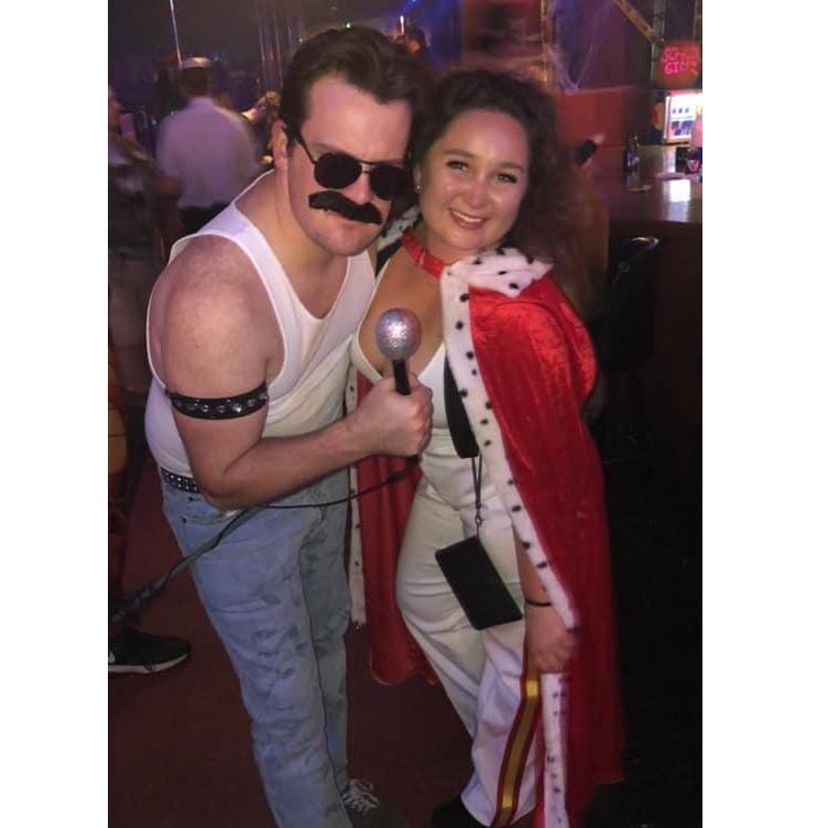 Halloween 2018 - Platteville WI - We both went as Freddie Mercury