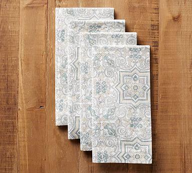 Block Print Tile Napkin - Neutral