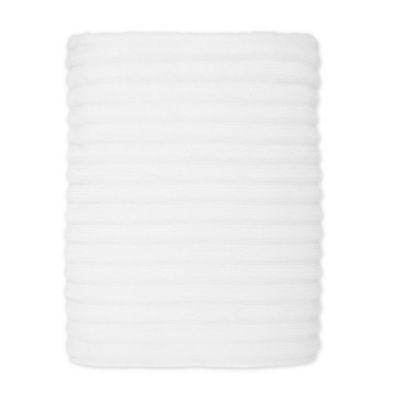 Turkish Ribbed Bath Sheet in White