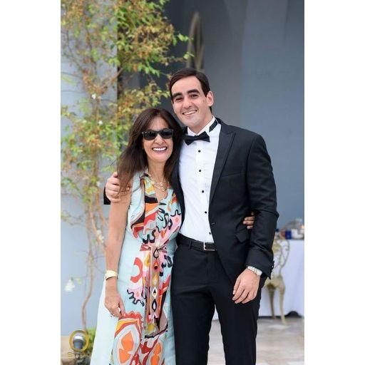 Beautiful mother and handsome son