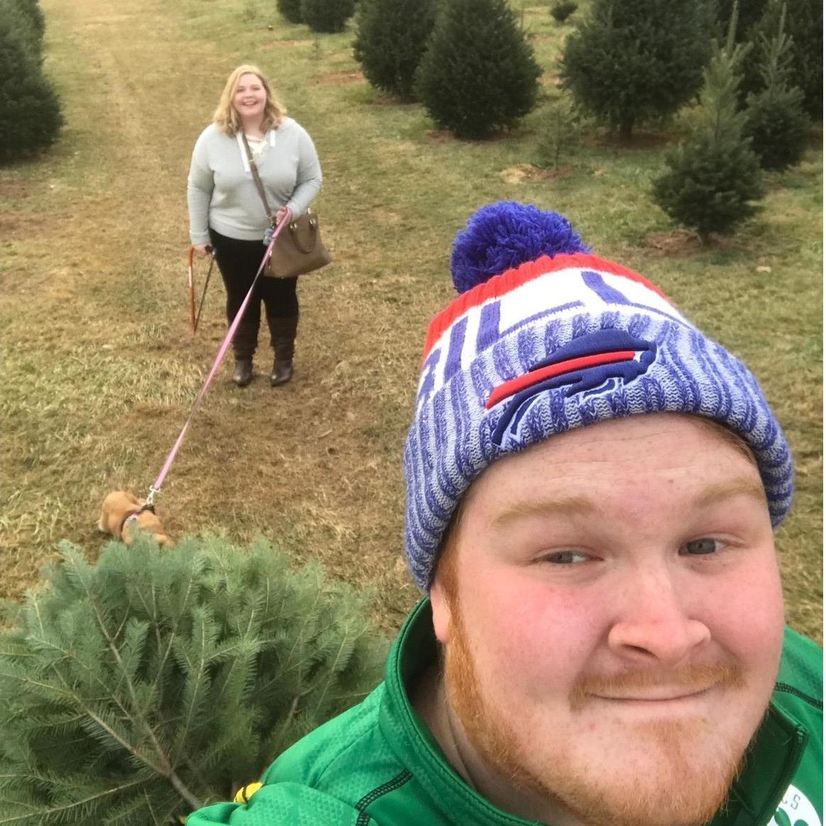 Picking out our first family Christmas tree