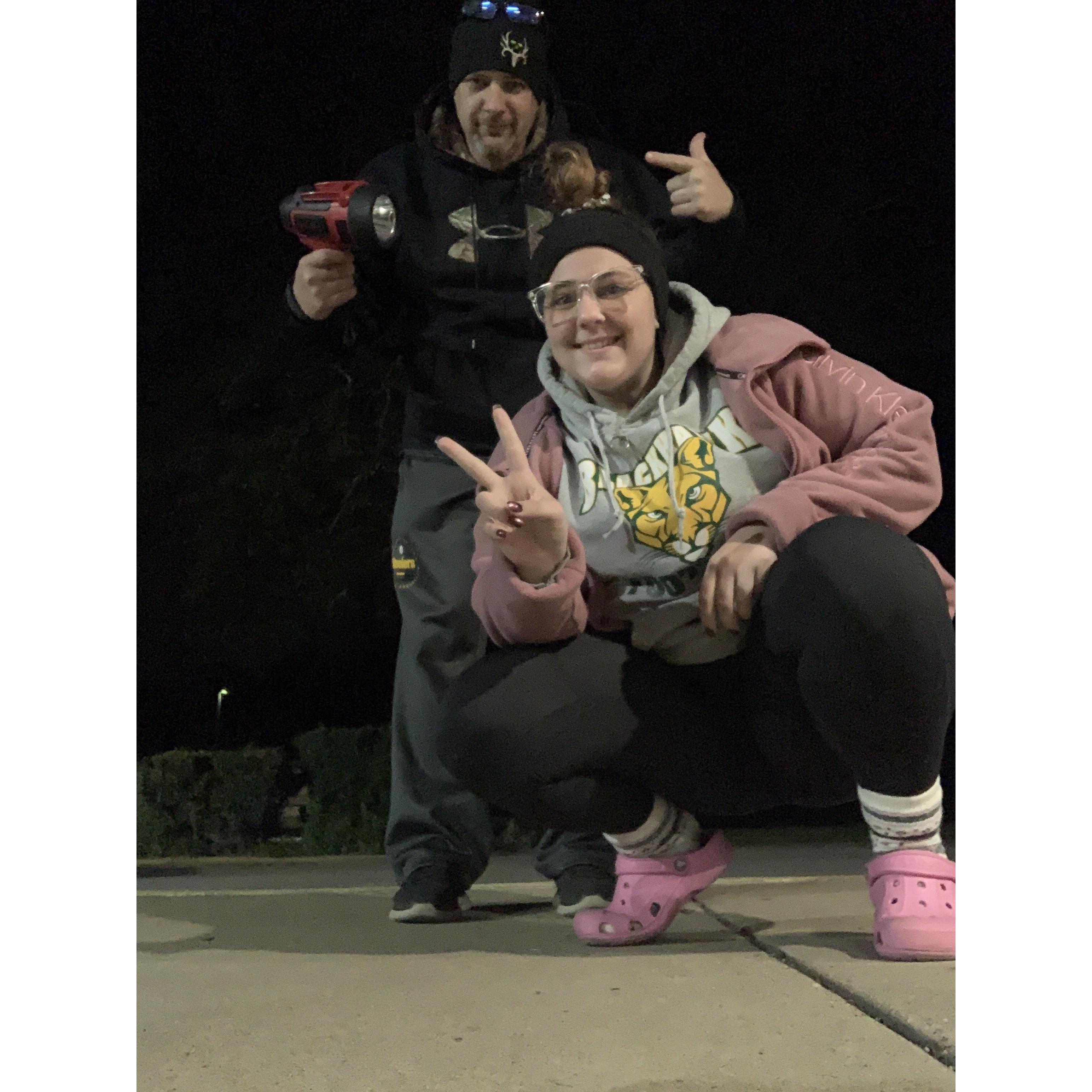Camping out to book our venue!
