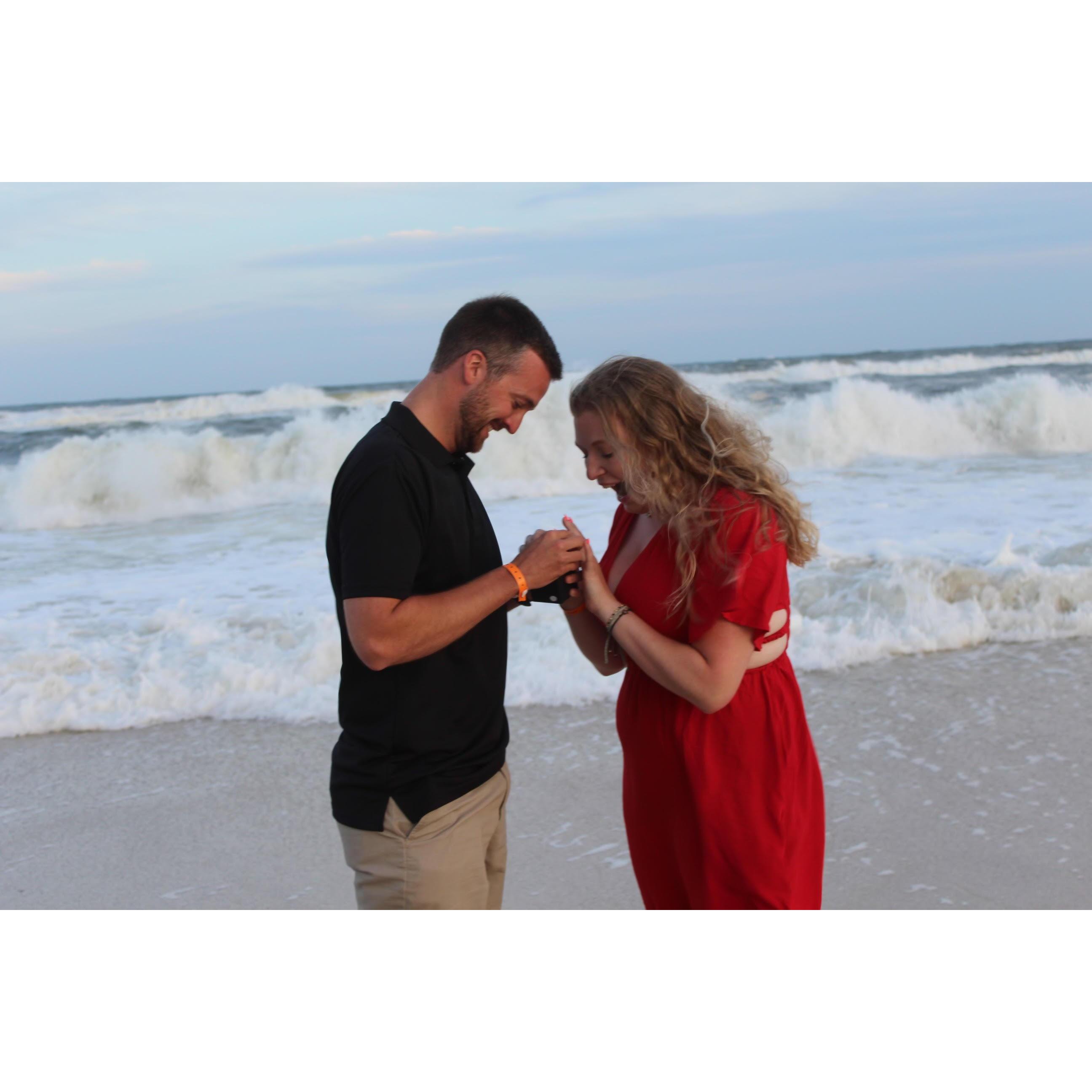 Admiring the ring!!