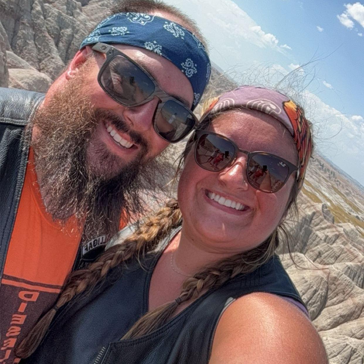 Sunburnt in the badlands