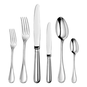 Albi 36-Piece Silver-Plated Flatware Set with Storage Box (Set of 2)
