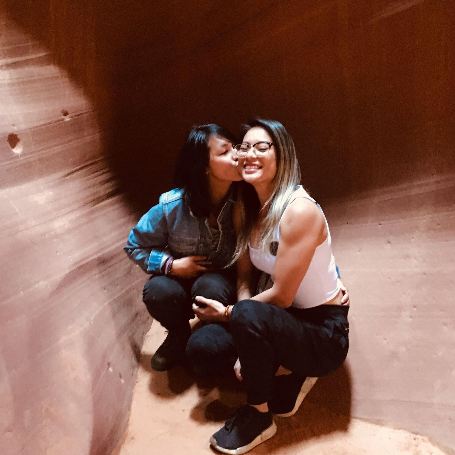 Long distance was hard, so we made our dates count by meeting in different places.