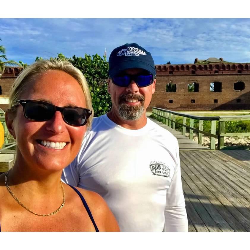 John and Tracy at Dry Tortugas National Park
