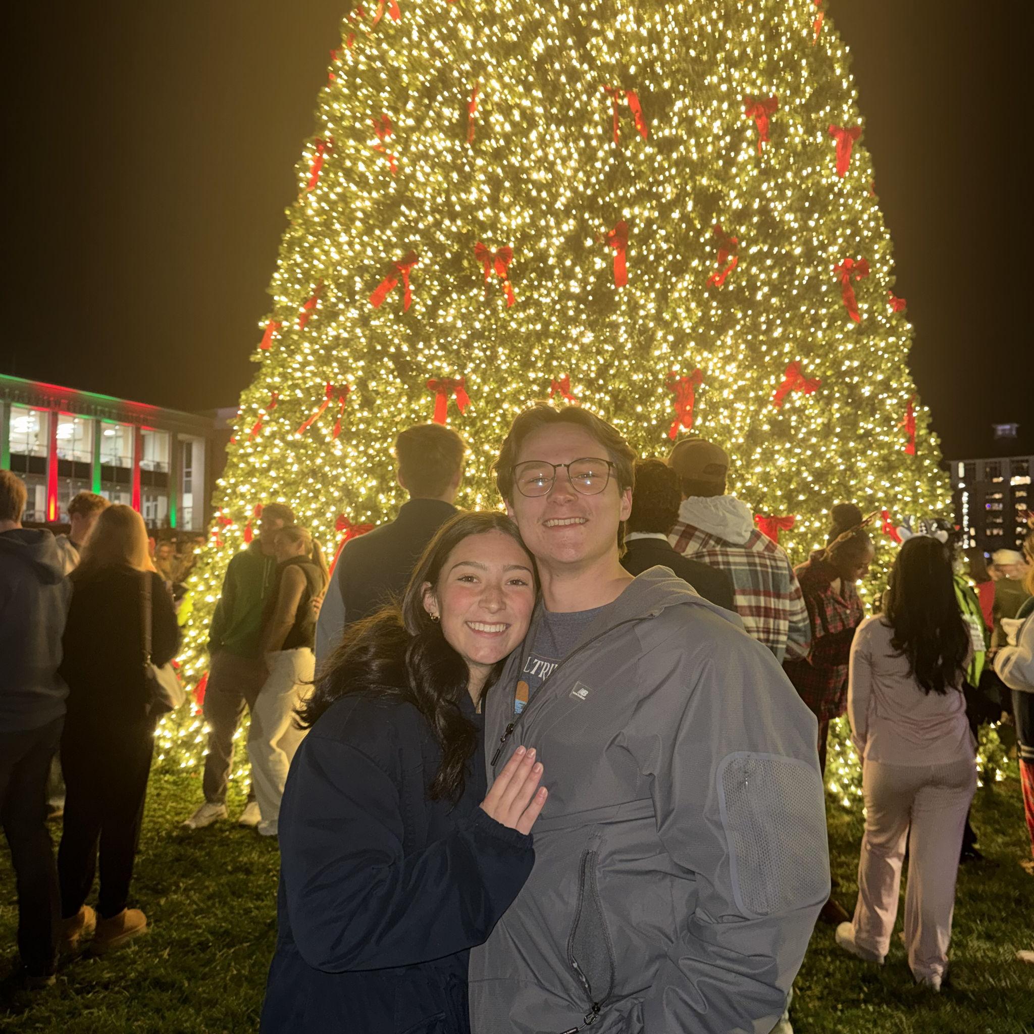 Christmas tree lighting at LU