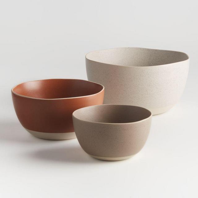 Bess Speckled Mixing Bowls, Set of 3