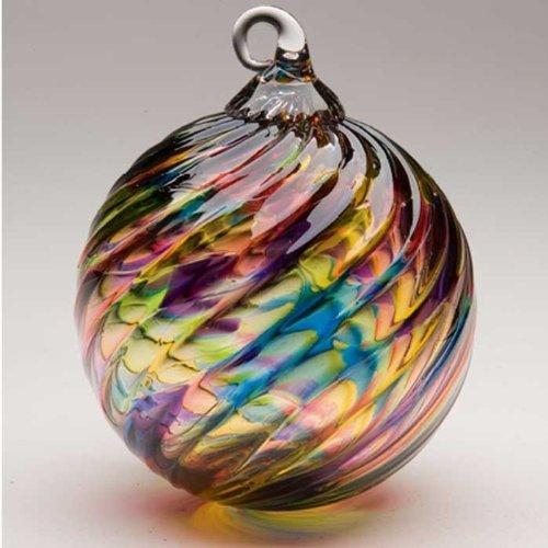 Glass Eye Studios Rainbow Twist Glass Ornament