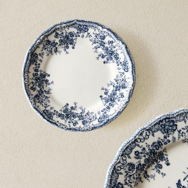 Floral Earthenware Side Plate