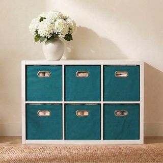 Fabric Storage Cube Bin, Set of 6