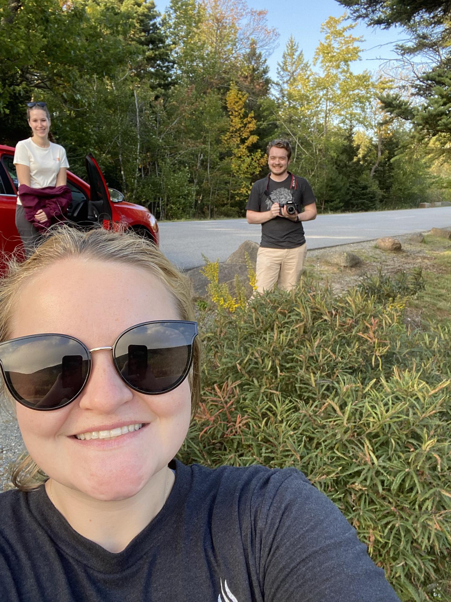 Stopped to stretch our legs and look at the view in Bar Harbor
