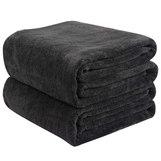 KinHwa Microfiber Bath Towels Large Bathroom Towel Super Absorbent Shower Towel Extra Soft Towels for Bathroom, Sports, Travel, Fitness, Yoga, Spa, Pool, Dark Grey 2Pack 30Inch x 60Inch