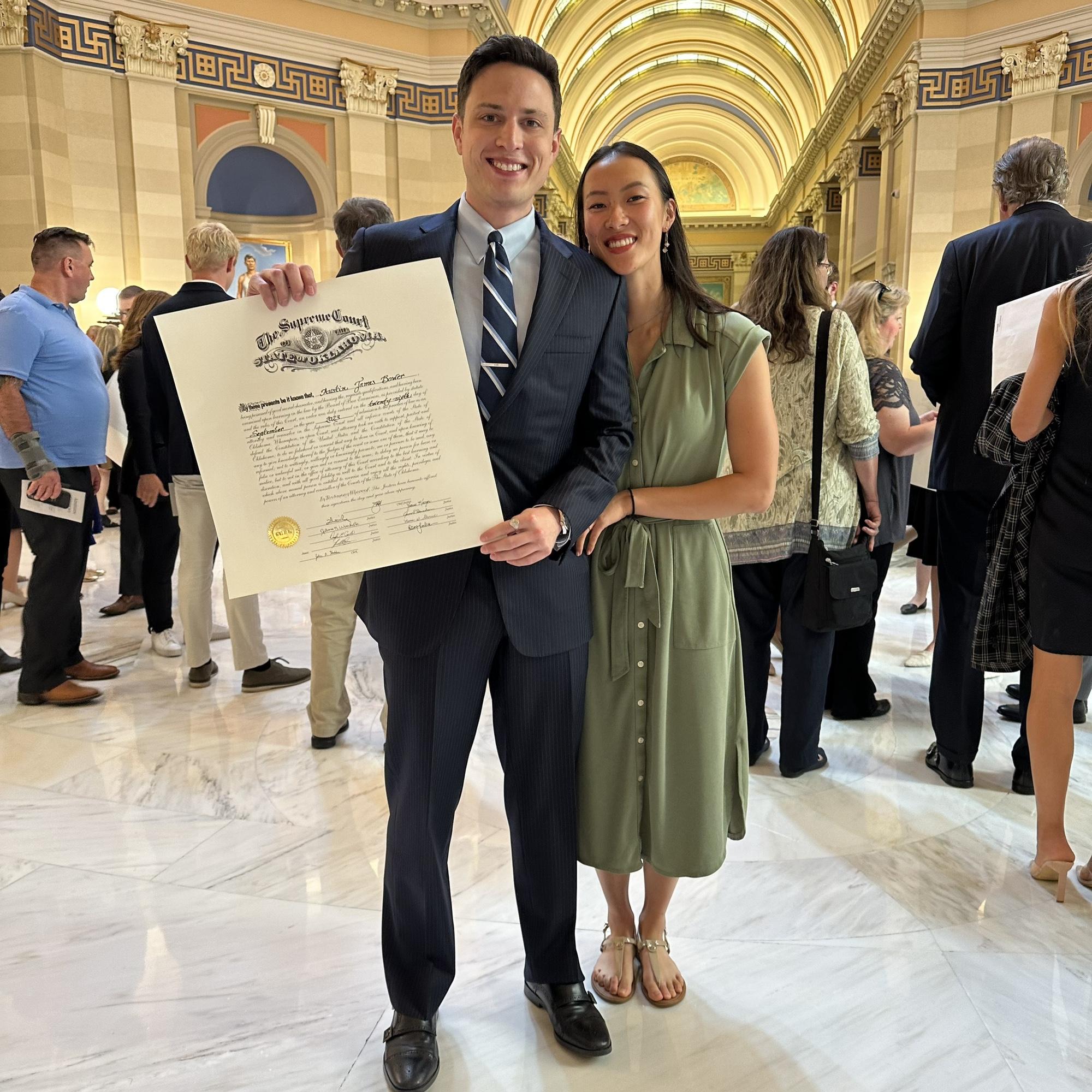 Austin passes the bar!