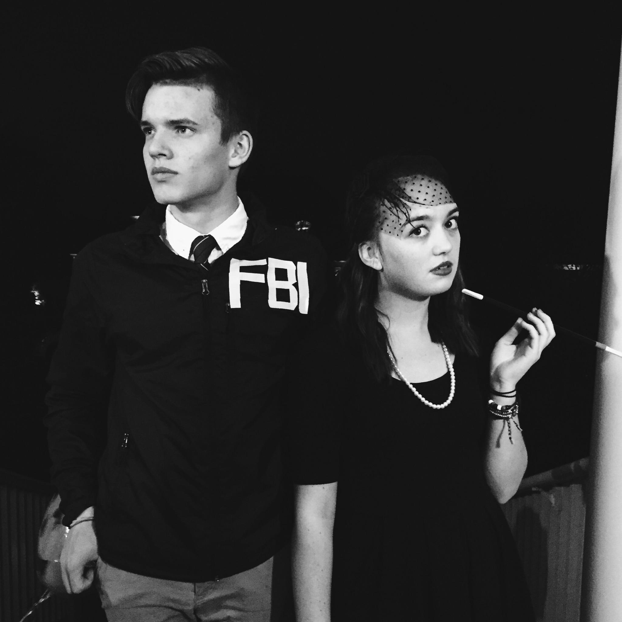 Burt Maclen and Janet Snakehole at a Halloween Party in 2015 (a Parks and Rec reference if you didn't know)