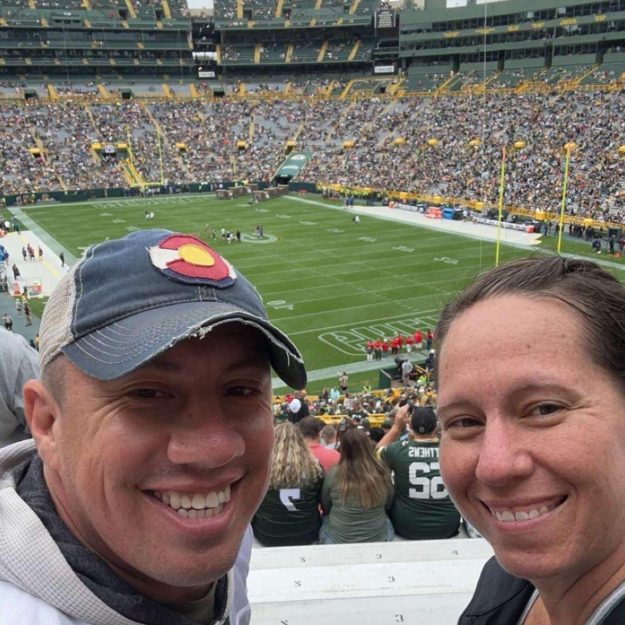 Our first Packers game