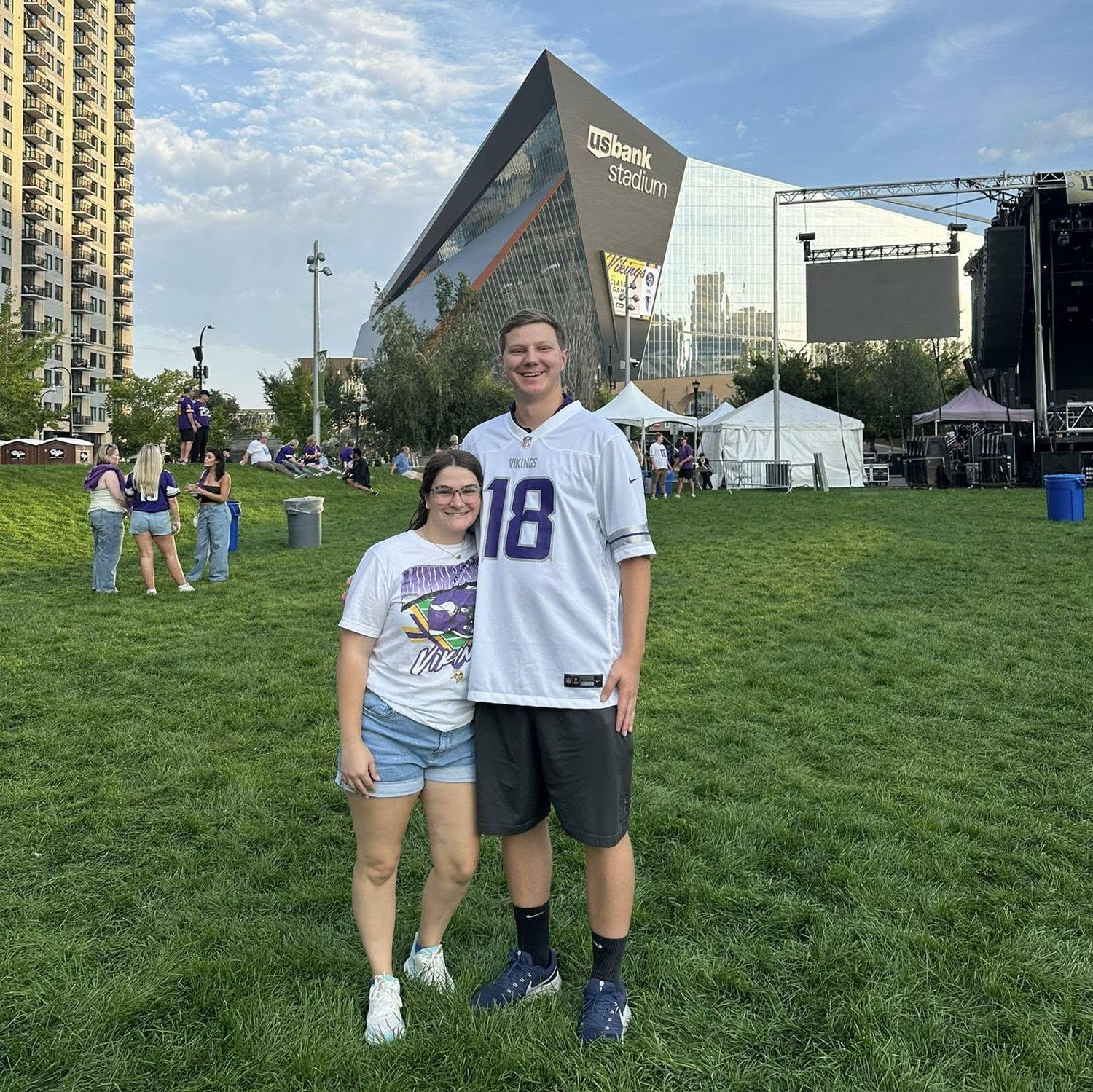 Erik convincing me to be a Vikings fan, Minnesota September 2025.