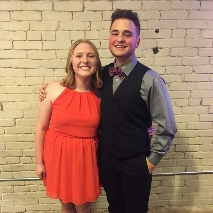 our first photo together - 4 years ago!