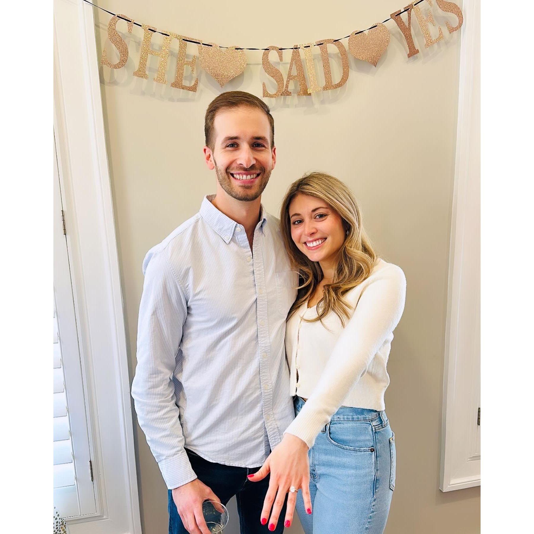 The day we got engaged!