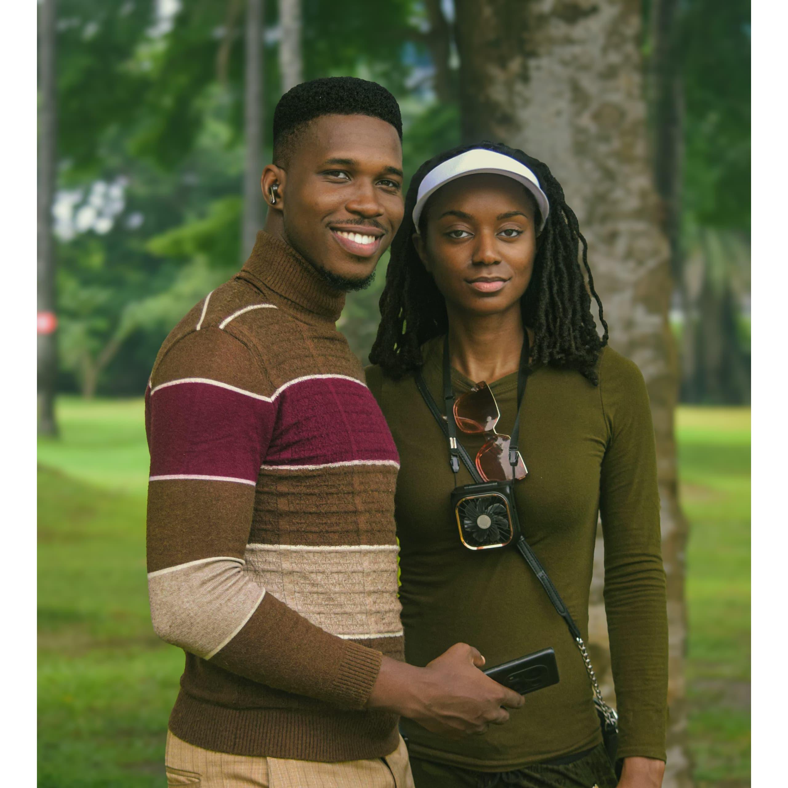 Posing during the Okoyi Golf Club Tournament