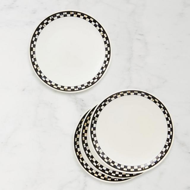 MacKenzie-Childs Everyday Stoneware Appetizer Plates, Set of 4