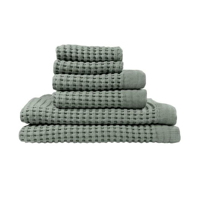 Gilden Tree | Waffle Bath Towels | Pewter Hand Towel