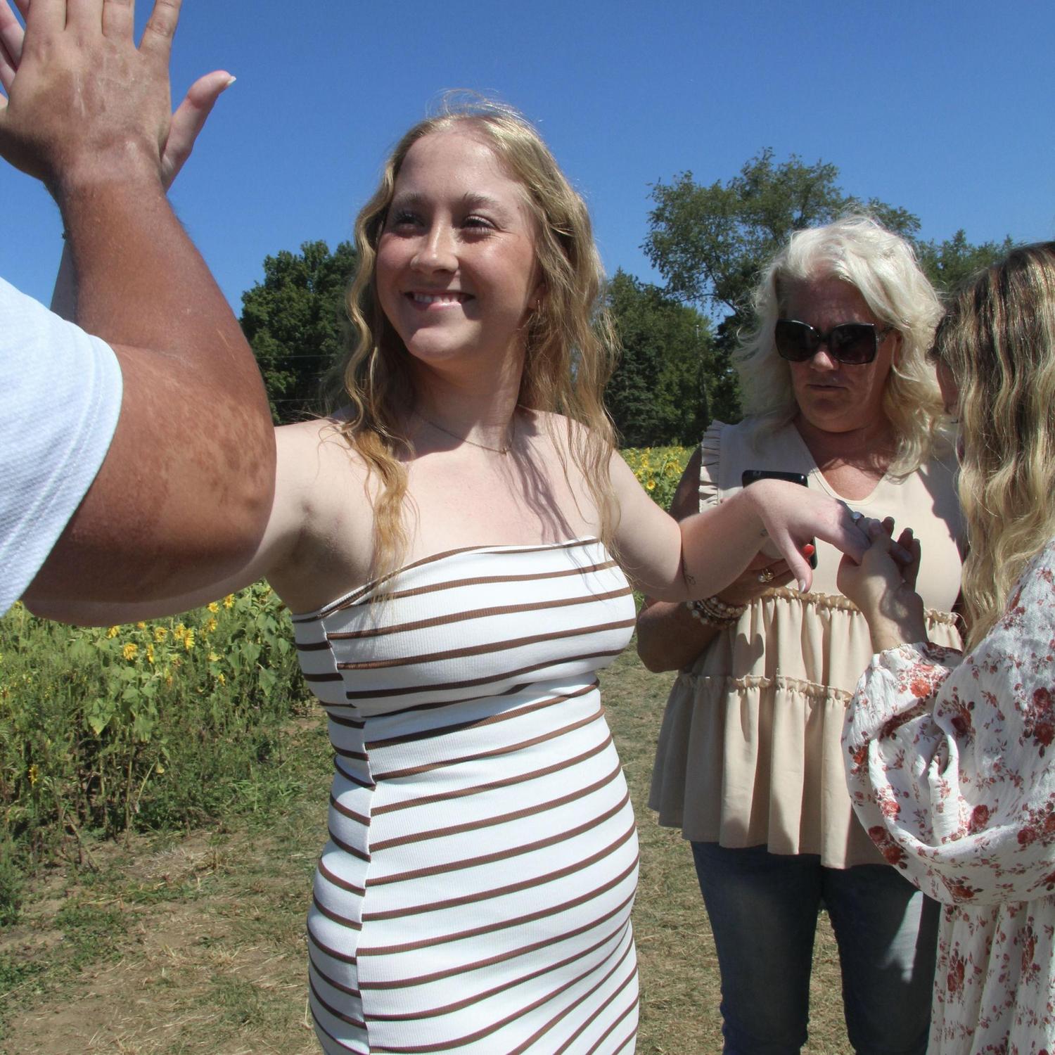 High-fiving  Payton for NAILING the most perfect ring he designed for me!